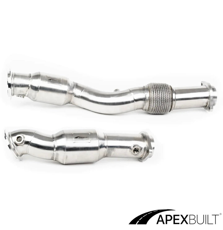 APEXBUILT® G87 M2, G80 M3, & G82/G83 M4 RESONATED MINI-CAT DOWNPIPES (S58, 2021+)