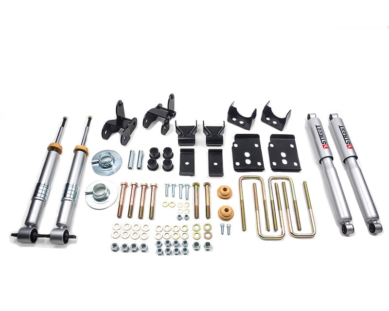 Belltech 1-3in Front 4in Rear Lowering Kit With Street Performance Shocks Ford F-150 All Cabs Short Bed 2015-2018