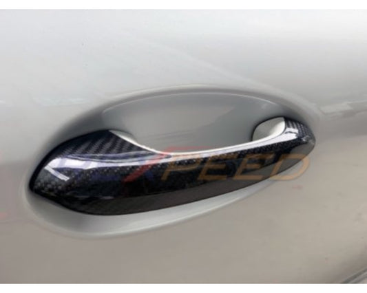 Rexpeed Dry Carbon Outer Door Handle Covers-Gloss Toyota Supra 2020-2023