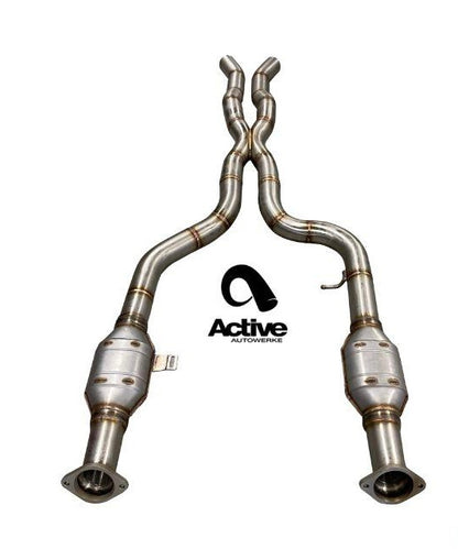 Active Autowerke Midpipe w/ X-Pipe & Flat Free Flow Cats 100cpi BMW M3 | M4 2021+