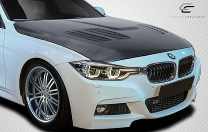 2012-2018 BMW 3 Series F30 / 2014-2020 4 Series F32 Carbon Creations GTR Hood - 1 Piece