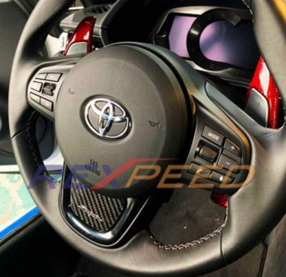 Rexpeed Carbon Fiber Steering Wheel Badge Toyota Supra 2020-2023