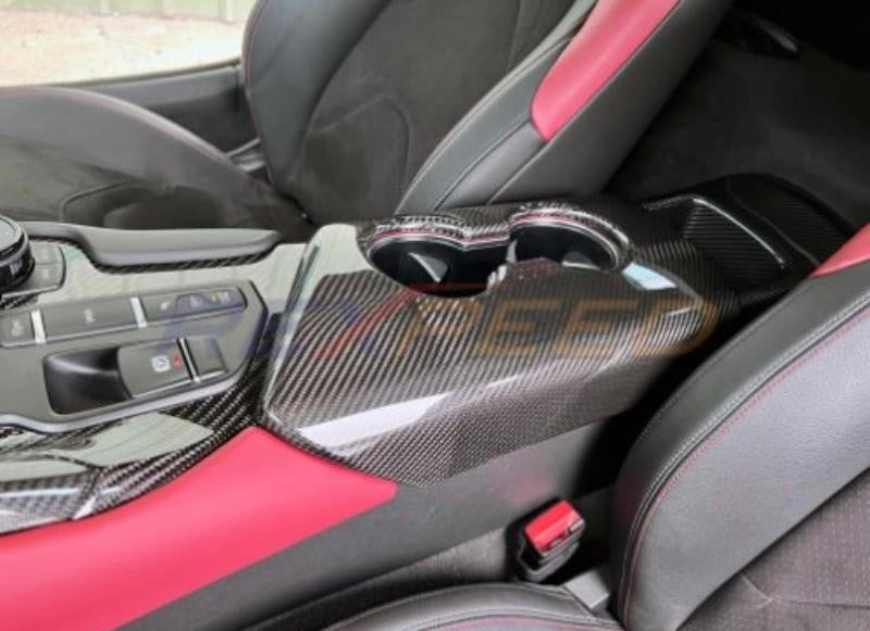 Rexpeed Dry Carbon Armrest Cover- Toyota Supra 2020-2023