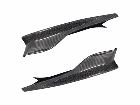 1M Carbon Fiber E82 Rear Bumper Splitters